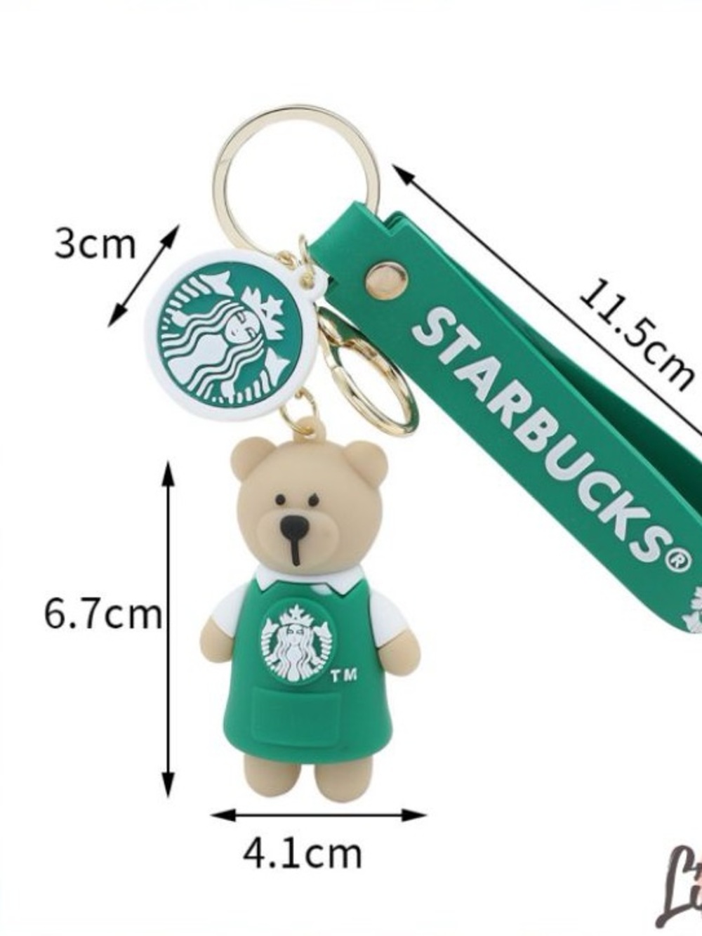 Starbucks Style Drink Cup Keychain Pendant Piece - Picture 2 of 12